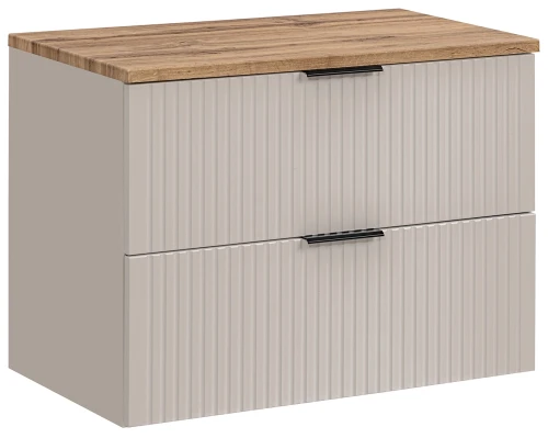 Zestaw mebli łazienkowych ADEL CASHMERE szafka 80 cm z blatem wotan 80 cm