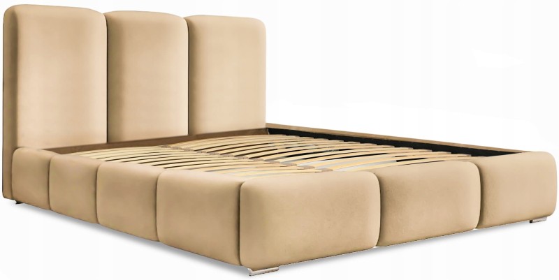 Łóżko tapicerowane Vermut z pojemnikiem 140x200 dwuosobowe