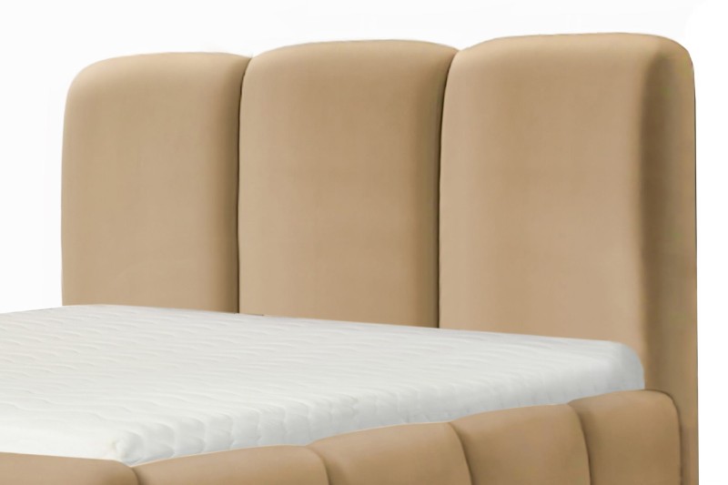 Łóżko tapicerowane Vermut z pojemnikiem 200x200 dwuosobowe