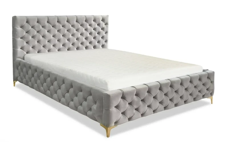 Łóżko tapicerowane Roksi z pojemnikiem 160x200 dwuosobowe