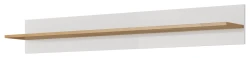 Półka wisząca Arco 138 cm biały + dąb grandson