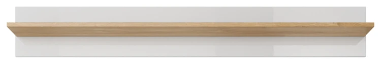 Półka wisząca Arco 138 cm biały + dąb grandson