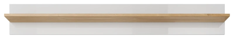 Półka wisząca Arco 138 cm biały + dąb grandson