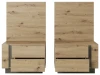 Stoliki nocne Arco z oświetleniem 60 cm dąb artisan + grafit