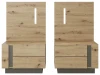 Stoliki nocne Arco z oświetleniem 60 cm dąb artisan + grafit