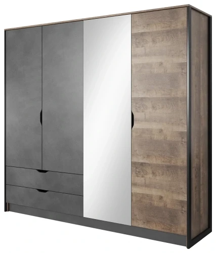 Szafa Arden z lustrem 220 cm dąb sand grange