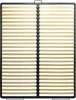 Łóżko 3D z pojemnikiem i stolikami nocnymi 160x200 cm biały + dąb craft złoty - stelaż metalowy