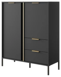 Komoda Lars wysoka 103x123 cm antracyt