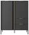 Komoda Lars wysoka 103x123 cm antracyt
