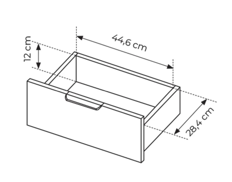 Komoda Lars wysoka 103x123 cm antracyt
