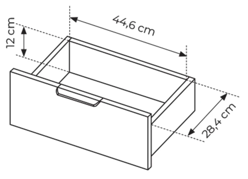 Komoda Lars trzydrzwiowa z szufladami 153 cm antracyt