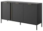 Komoda Lars trzydrzwiowa 153 cm antracyt