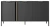Komoda Lars trzydrzwiowa 153 cm antracyt
