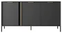 Komoda Lars trzydrzwiowa 153 cm antracyt
