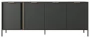 Komoda Lars czterodrzwiowa 203 cm antracyt