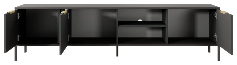 Stolik RTV Lars trzydrzwiowy 203 cm antracyt
