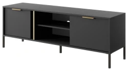 Szafka RTV Lars dwudrzwiowy 153 cm antracyt