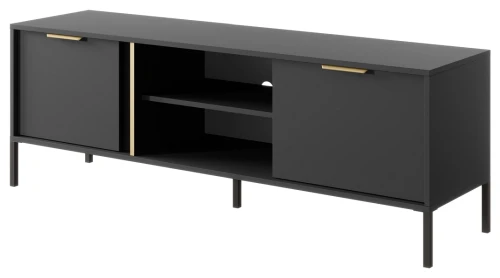 Stolik RTV Lars dwudrzwiowy 153 cm antracyt
