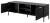 Stolik RTV Lars dwudrzwiowy 153 cm antracyt