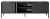 Stolik RTV Lars dwudrzwiowy 153 cm antracyt