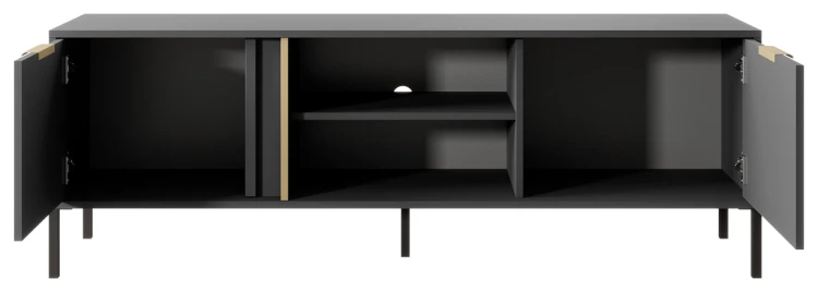 Stolik RTV Lars dwudrzwiowy 153 cm antracyt