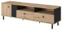 Stolik RTV Madis z szufladami 165 cm dąb artisan + antracyt