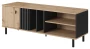 Stolik RTV Madis wąski 138 cm dąb artisan + antracyt