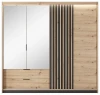 Szafa Tally z lustrem 220 cm dąb artisan + antracyt