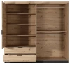 Szafa Tally z lustrem 220 cm dąb artisan + antracyt