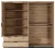 Szafa Tally z lustrem 220 cm dąb artisan + antracyt