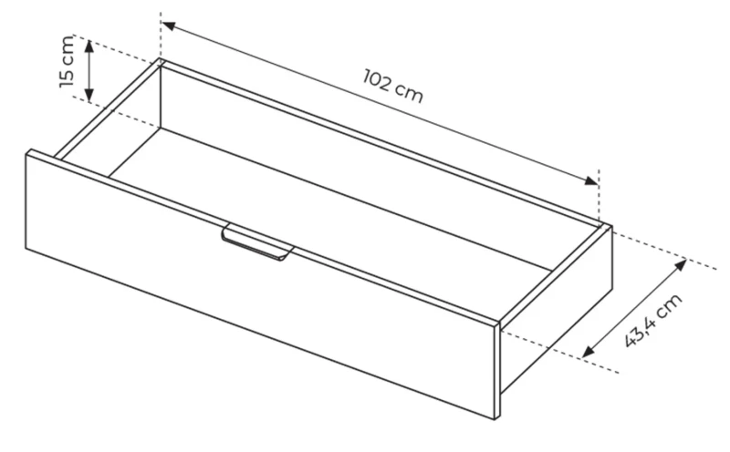 Szafa Tally z lustrem 220 cm dąb artisan + antracyt