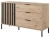 Komoda Tally z szufladami 138 cm dąb artisan + antracyt