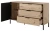 Komoda Tally z szufladami 138 cm dąb artisan + antracyt