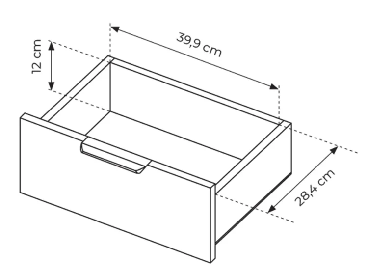 Stoliki nocne Tally z szufladami 50 cm dąb artisan + antracyt