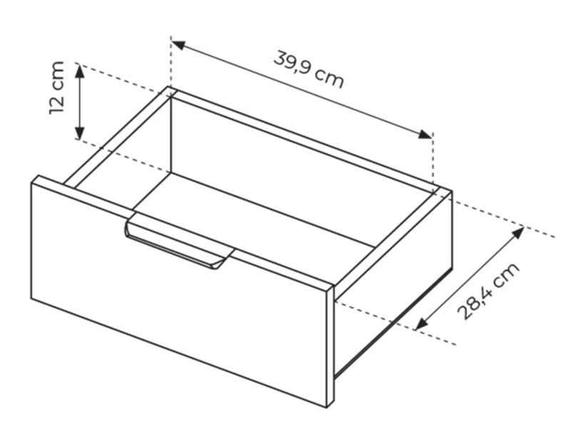 Stoliki nocne Tally z szufladami 50 cm dąb artisan + antracyt