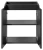 Zestaw mebli łazienkowych NOVA BLACK szafka 50 cm z blatem 50 cm