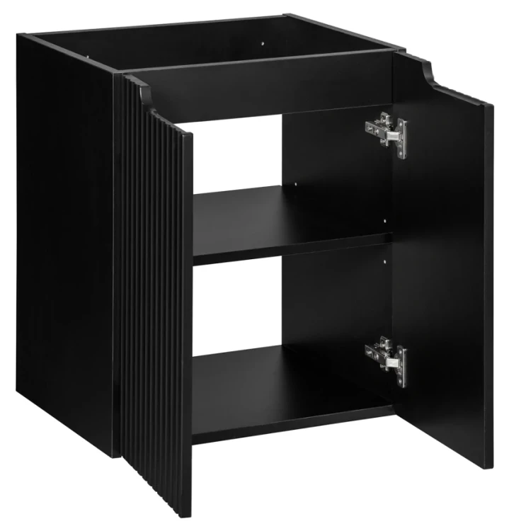 Zestaw mebli łazienkowych NOVA BLACK szafka 50 cm z blatem 50 cm