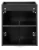 Zestaw mebli łazienkowych NOVA BLACK szafka 50 cm z blatem 50 cm