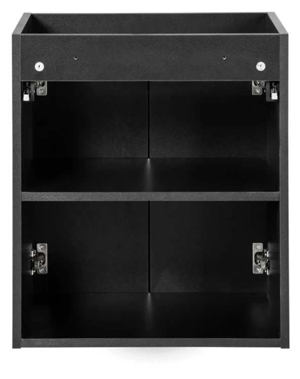 Zestaw mebli łazienkowych NOVA BLACK szafka 50 cm z blatem 50 cm