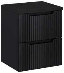 Zestaw mebli łazienkowych NOVA BLACK szafka 50 cm 2 szuflady z blatem 50 cm