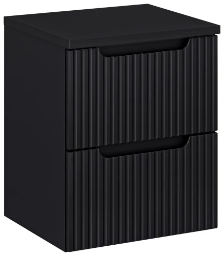 Zestaw mebli łazienkowych NOVA BLACK szafka 50 cm 2 szuflady z blatem 50 cm