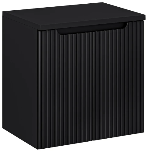 Zestaw mebli łazienkowych NOVA BLACK szafka 60 cm z blatem 60 cm