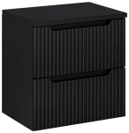 Zestaw mebli łazienkowych NOVA BLACK szafka 60 cm 2 szuflady z blatem 60 cm