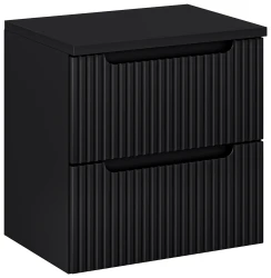 Zestaw mebli łazienkowych NOVA BLACK szafka 60 cm 2 szuflady z blatem 60 cm