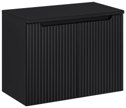 Zestaw mebli łazienkowych NOVA BLACK szafka 80 cm z blatem 80 cm