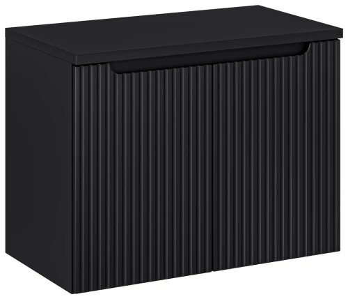 Zestaw mebli łazienkowych NOVA BLACK szafka 80 cm z blatem 80 cm