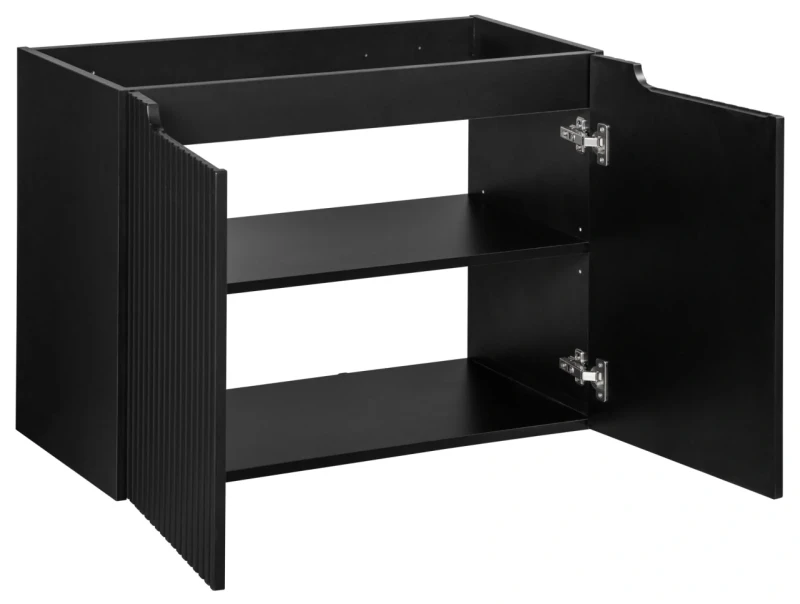 Zestaw mebli łazienkowych NOVA BLACK szafka 80 cm - szafka pod umywalkę Nova Black D2 82-80-2D