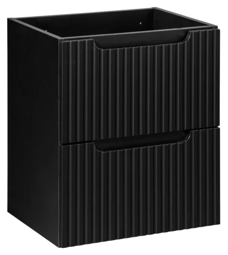 Szafka łazienkowa pod umywalkę 50 cm 2 szuflady NOVA BLACK czarny