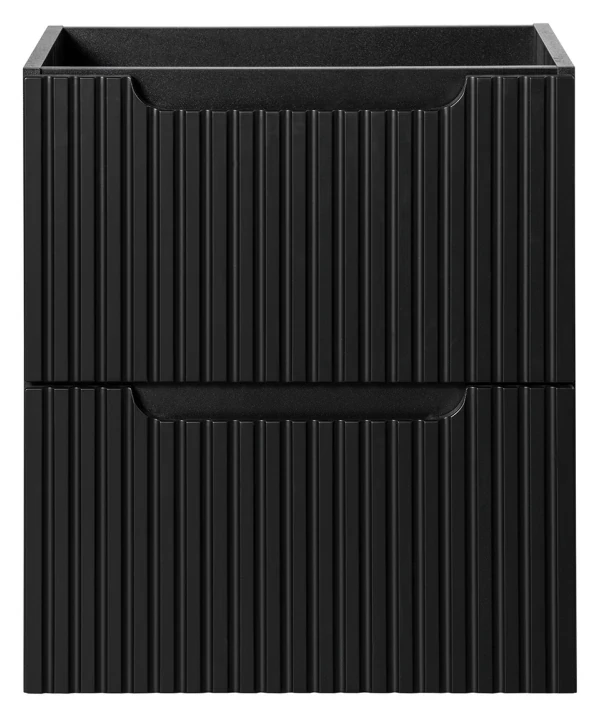 Szafka łazienkowa pod umywalkę 50 cm 2 szuflady NOVA BLACK czarny