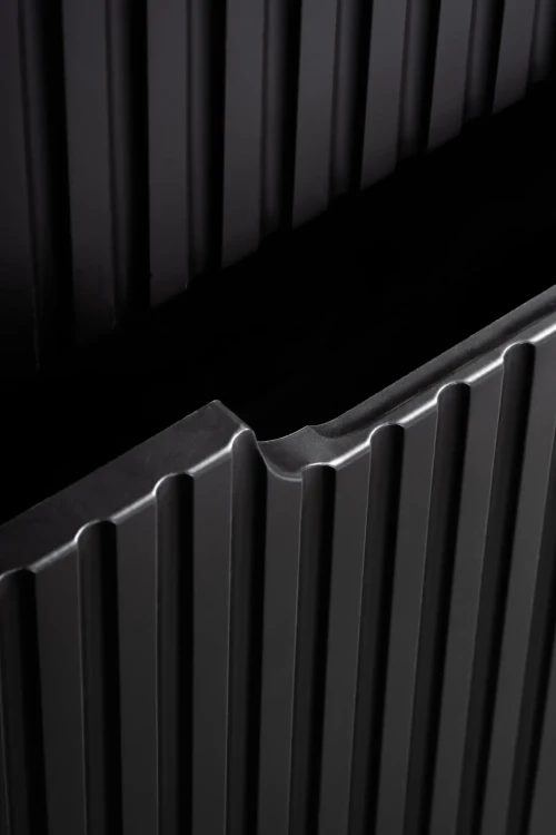 Szafka łazienkowa pod umywalkę 50 cm 2 szuflady NOVA BLACK czarny - detal